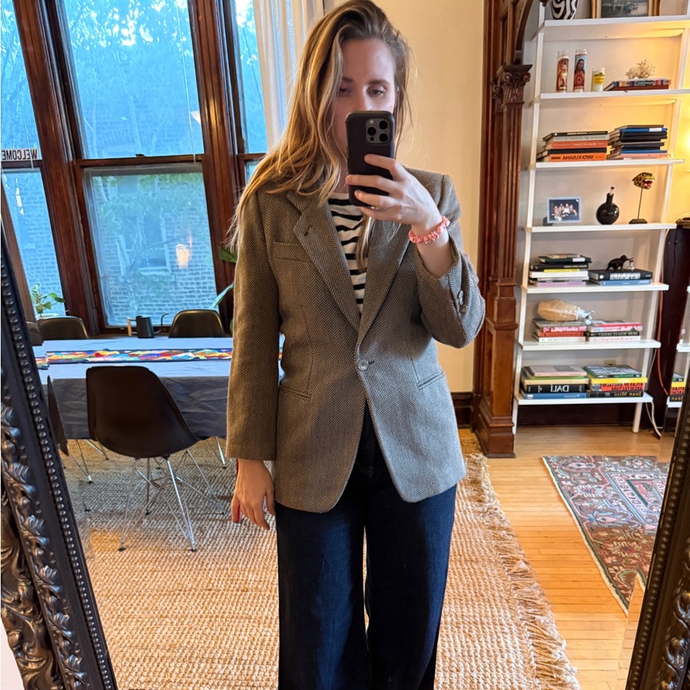 Emporio Armani Tweed Blazer 100% wool